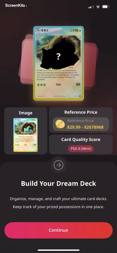 TCG Card Identifier Value mobile app UI screen 8