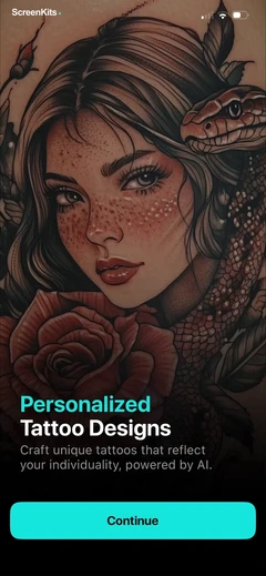 tattoo-ai-design-generator-ink mobile app UI screen 12