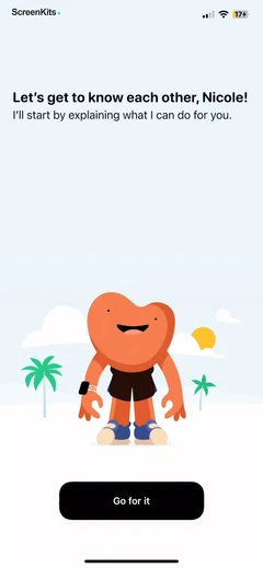 Gentler Streak Workout Tracker mobile app UI screen 9