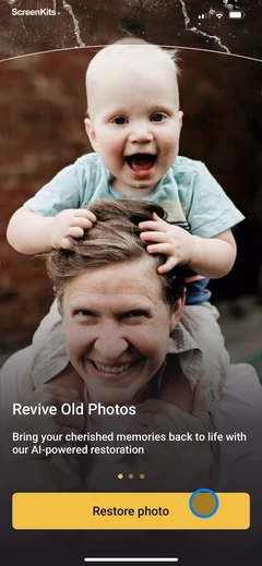Renew - Restore Old Photos AI mobile app UI screen 10