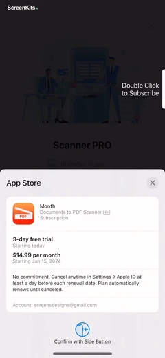 Documents to PDF Scanner mobile app UI screen 6