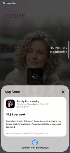 Picsify- AI Photo&Video Editor mobile app UI screen 7