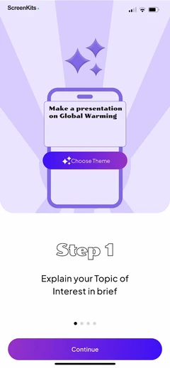 PPT AI- Presentation Maker App mobile app UI screen 5