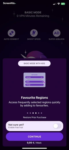 Free VPN by Free VPN .orgTM mobile app UI screen 7