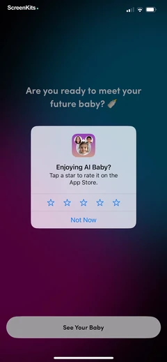 AI Baby Generator: Face Maker mobile app UI screen 7