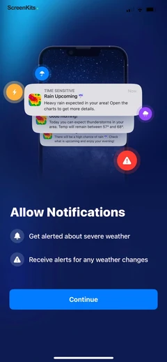 Weather Radar - NOAA Channel permissions UI screen 8