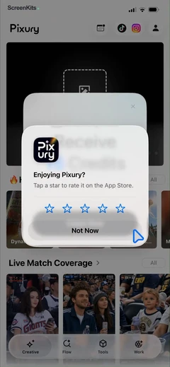 AI Product Video & Ad - Pixury mobile app UI screen 8