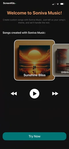 ai-song-maker-soniva-music onboarding UI screen 3
