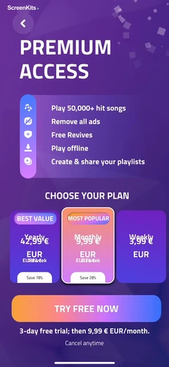 Magic Tiles 3TM- Piano Game paywalls UI screen 9