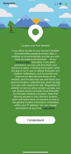 Weather Underground- Local Map permissions UI screen 4