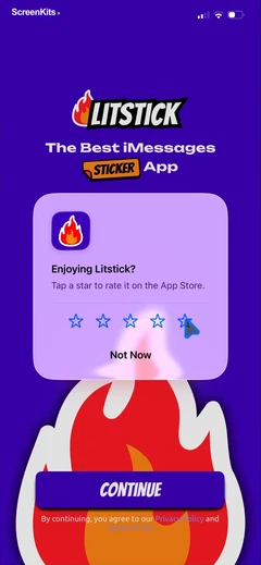 Litstick - Best Stickers App mobile app UI screen 6