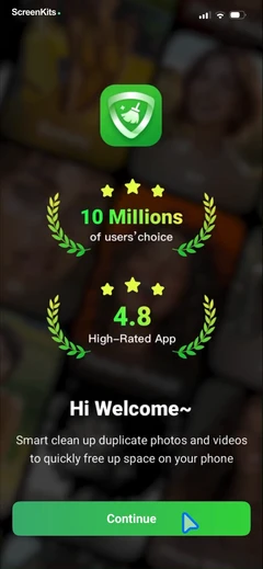 Smart Cleaner - Pro Security onboarding UI screen 7