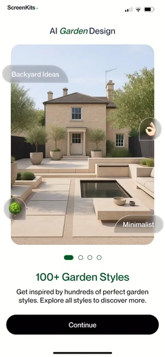 AI Garden Design mobile app UI screen 6