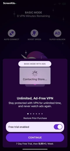 Free VPN by Free VPN .orgTM paywalls UI screen 11