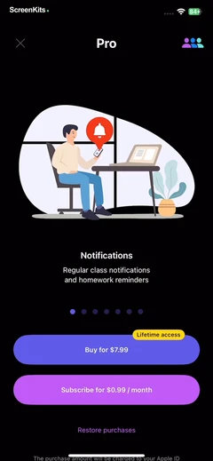 Smart Timetable- Study Planner paywalls UI screen 10