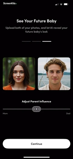 AI Baby Generator: Face Maker mobile app UI screen 6