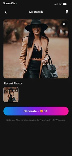 Dance AI- AI Dance Video Maker mobile app UI screen 9