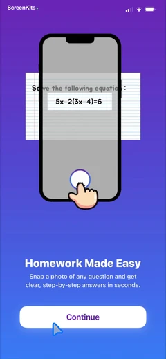 Socratic Homework AI mobile app UI screen 5
