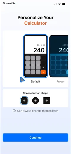 Calculator+ mobile app UI screen 10