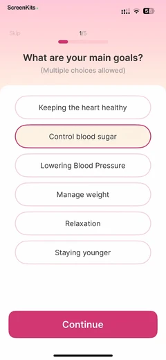 Blood Pressure-Monitor Tracker mobile app UI screen 10