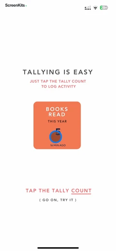 Tally: The Anything Tracker mobile app UI screen 9