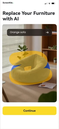 AI Home Design- Interior DecAI mobile app UI screen 7