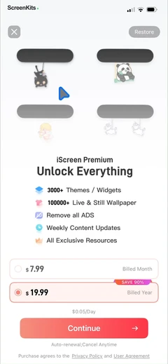 iScreen - Widgets & Wallpaper paywalls UI screen 11
