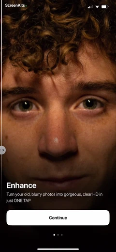 PhotoApp - AI Photo Enhancer mobile app UI screen 7