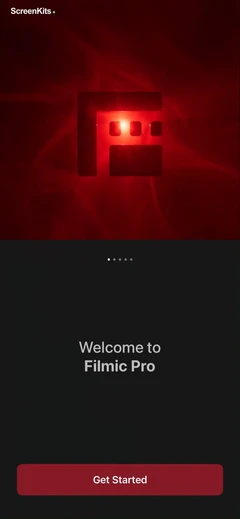 Filmic Pro-Video Camera onboarding UI screen 4