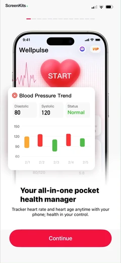 wellpulse-heart-health-tracker mobile app UI screen 6