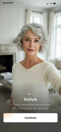 ReStyle - AI Hairstyle Try On paywalls UI screen 4