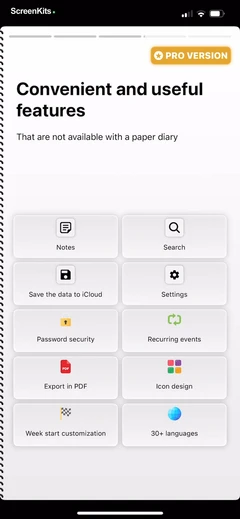 Weekly Planner - Diary, Notes mobile app UI screen 7