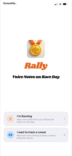 rally-voice-notes-on-race-day mobile app UI screen 7
