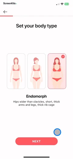 Organic Fit- Workout for Women mobile app UI screen 12