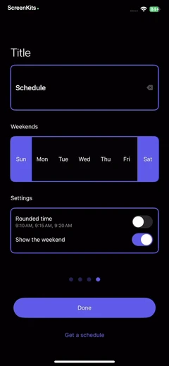 Smart Timetable- Study Planner mobile app UI screen 4