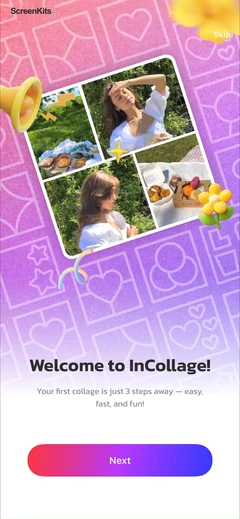 photo-collage-maker-incollage onboarding UI screen 5