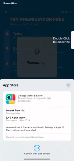 Photo Collage - Collageable mobile app UI screen 10