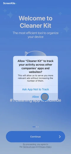Cleaner Kit - Clean Up Storage permissions UI screen 3