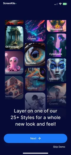 Gencraft AI Image Generator mobile app UI screen 8