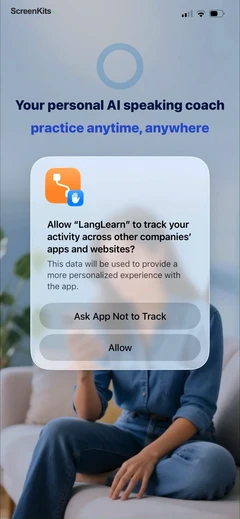 LangLearn permissions UI screen 3