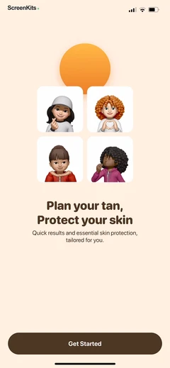 SPF - Tan Timer & UV Tracker mobile app UI screen 3