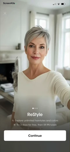 ReStyle - AI Hairstyle Try On paywalls UI screen 6