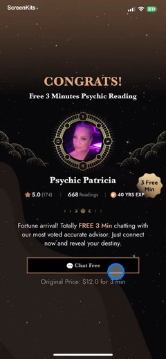 Pocket Insight Psychic Reading mobile app UI screen 5