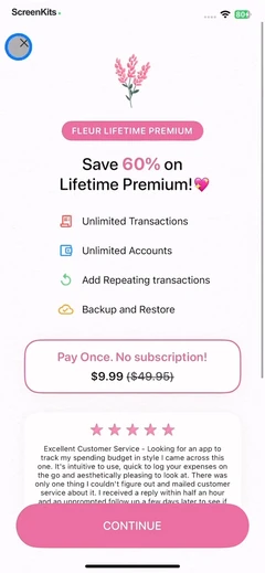 Fleur - Budget Planner App mobile app UI screen 9