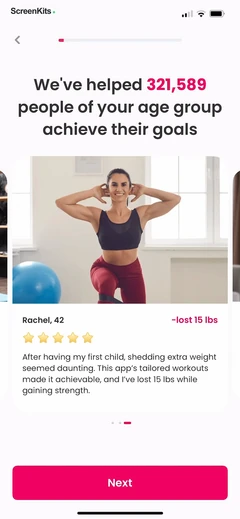 Workout for Women- Home & Gym mobile app UI screen 10