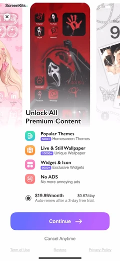 Cool Themes & Fonts- Cute Text paywalls UI screen 10