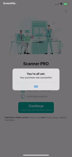Scanner- Scan Documents mobile app UI screen 6