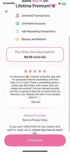 Fleur - Budget Planner App mobile app UI screen 6