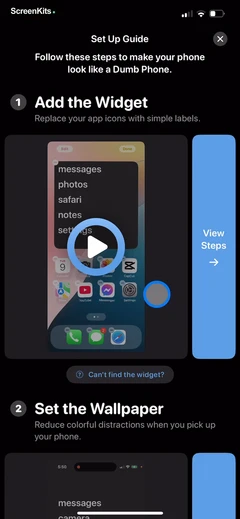 Dumb Phone (dp) mobile app UI screen 11