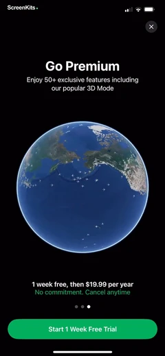 Plane Finder ⁃ Flight Tracker paywalls UI screen 10